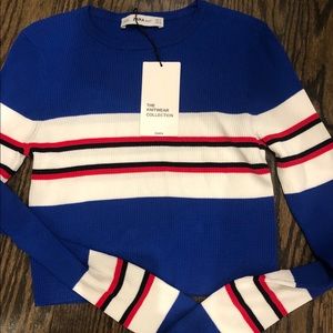 Zara Stripped Cropped Sweater